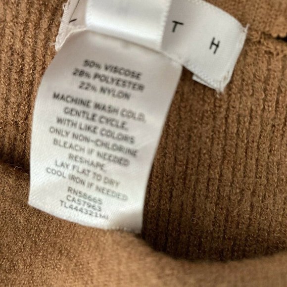 Leith Leggings Knit Womens Medium Golden Yellow Stretch - Picture 3 of 11